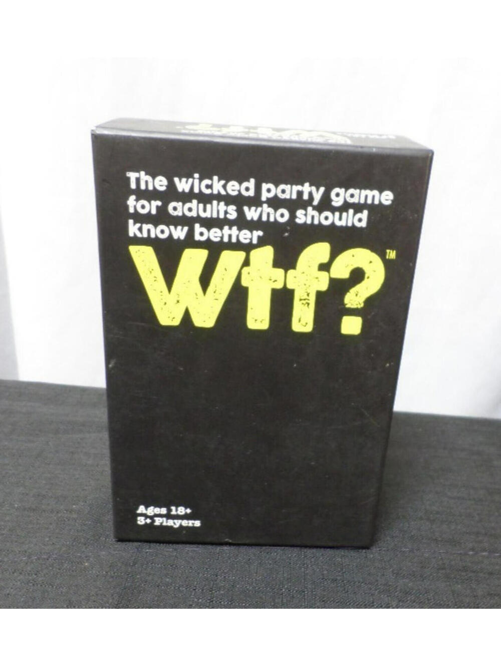 THE WICKED PARTY GAME FOR ADULTS WTF? AGES 18+ 3+ PLAYERS BOARD CARD GAME